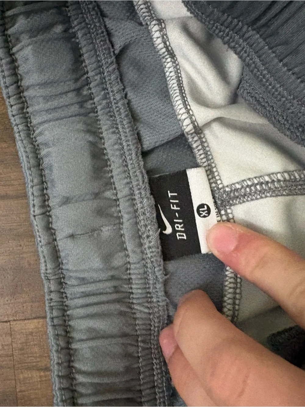 Kids XL Nike Gray White Wavy Print Athletic Pants